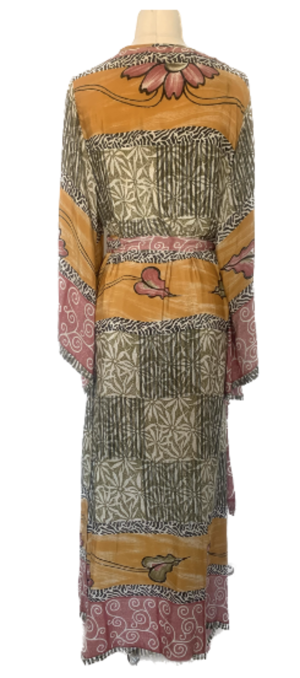 Robe-Kimono longue croisée manches pagode Vanilla numéro 8