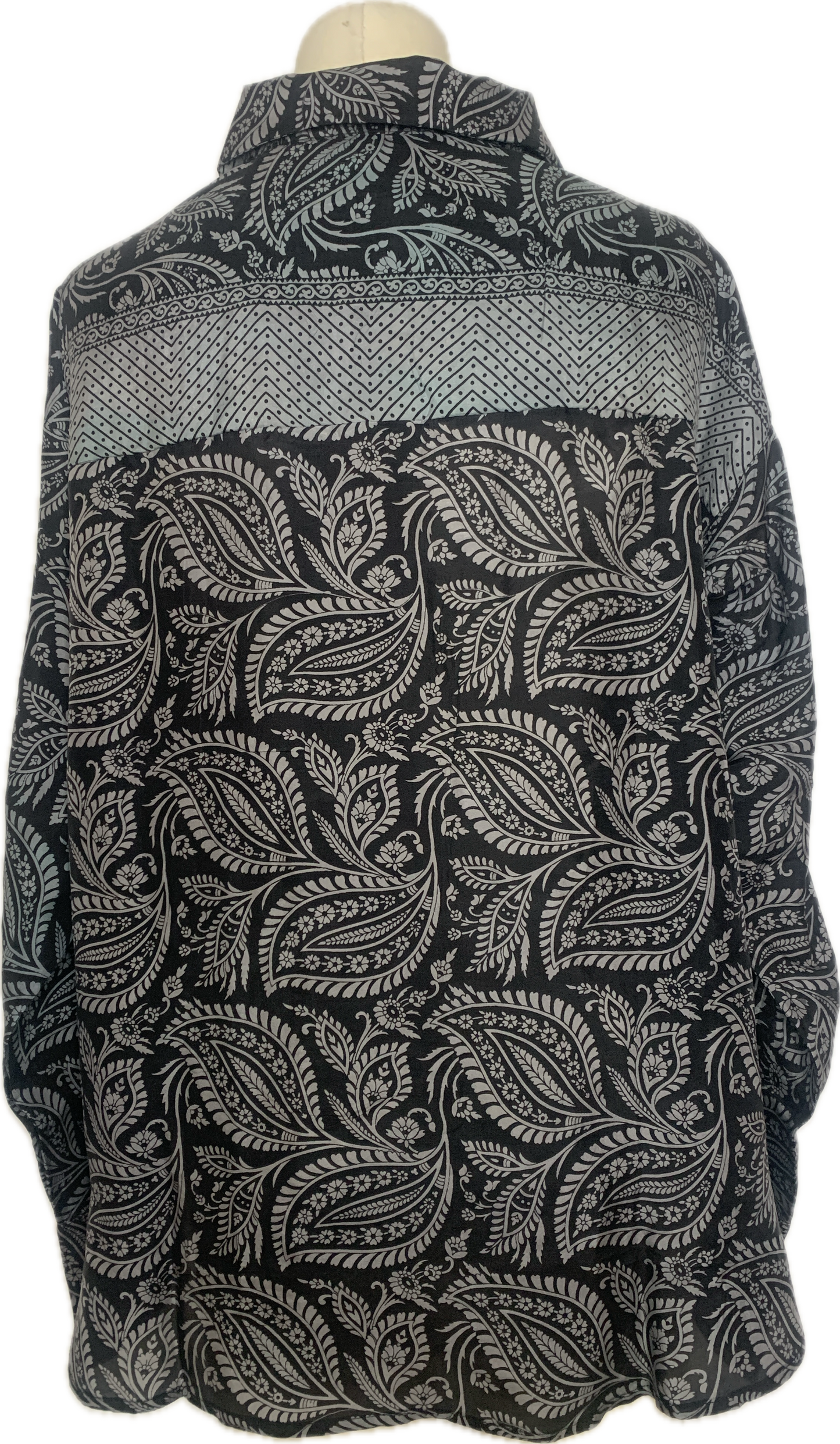 Chemise mixte Kani en sari de soie vintage numéro 1212