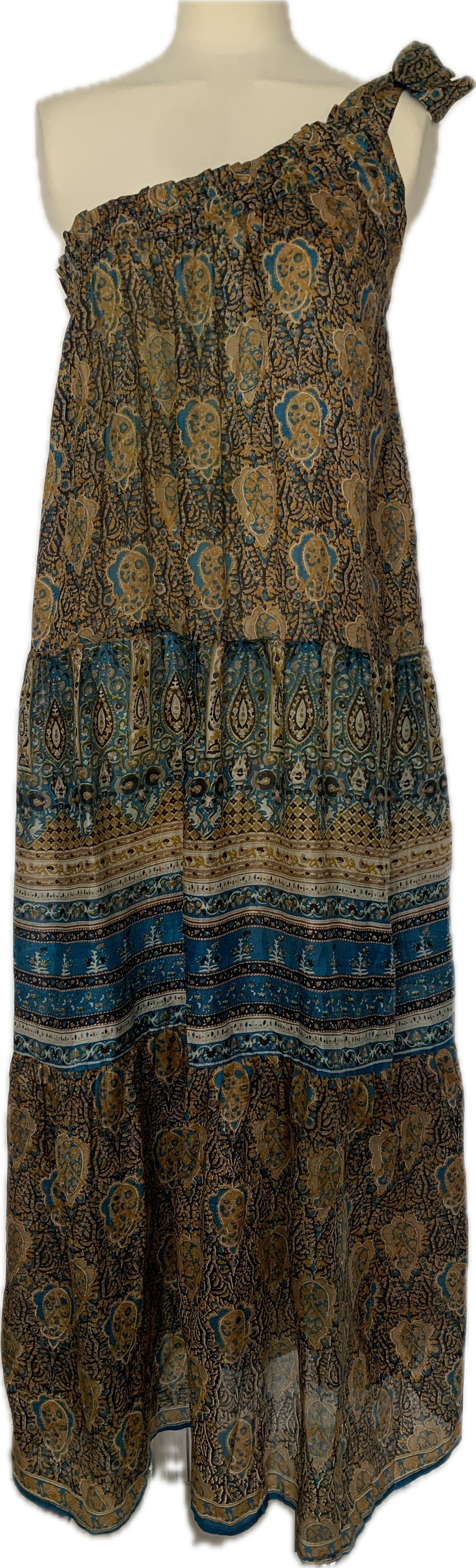 Robe longue nouée épaule Carla numéro 8