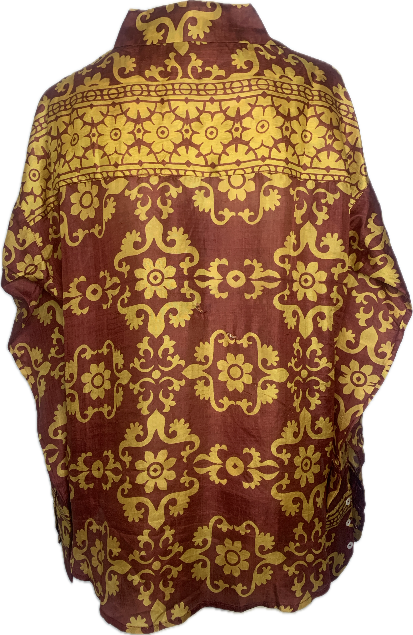 Chemise mixte Kani en sari de soie vintage numéro 1218