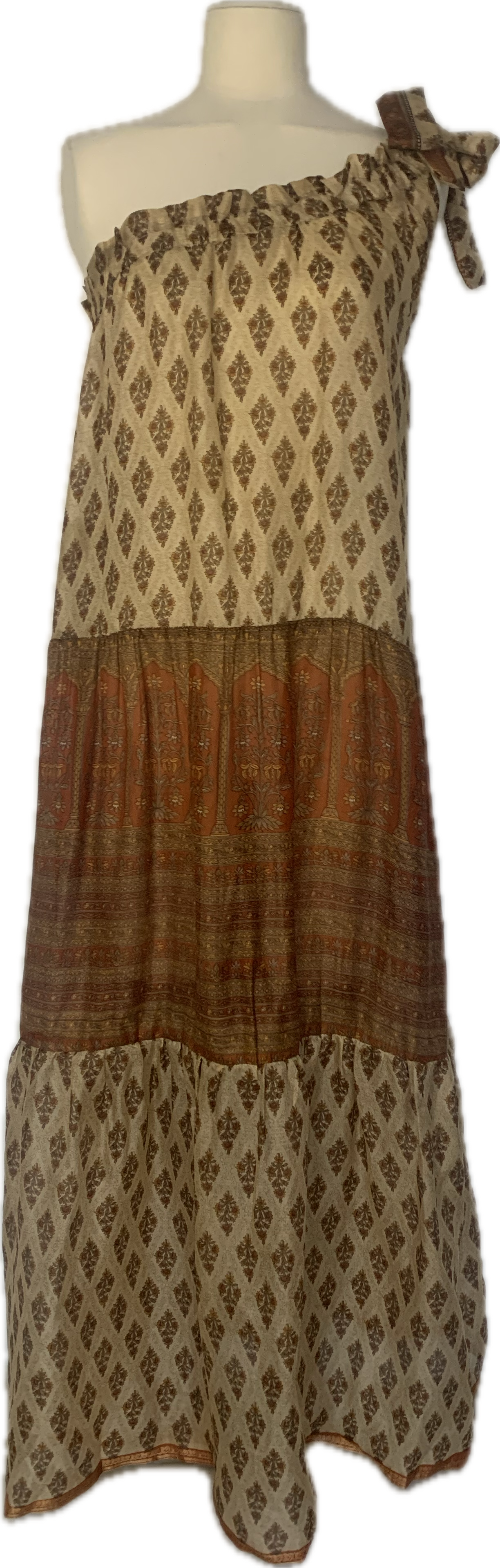 Robe longue nouée épaule Carla numéro 7