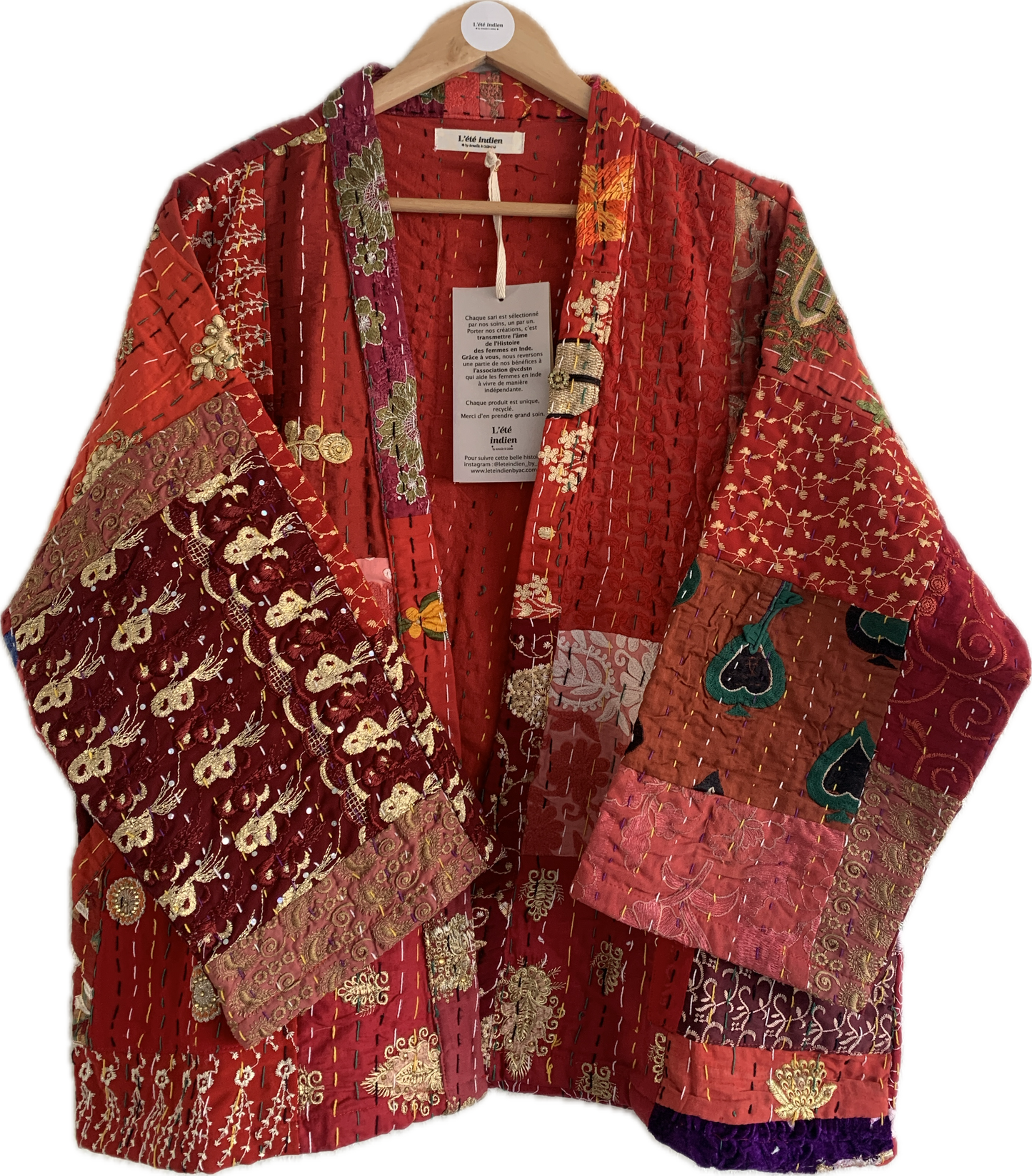 Veste forme kimono Shanti numéro 0914