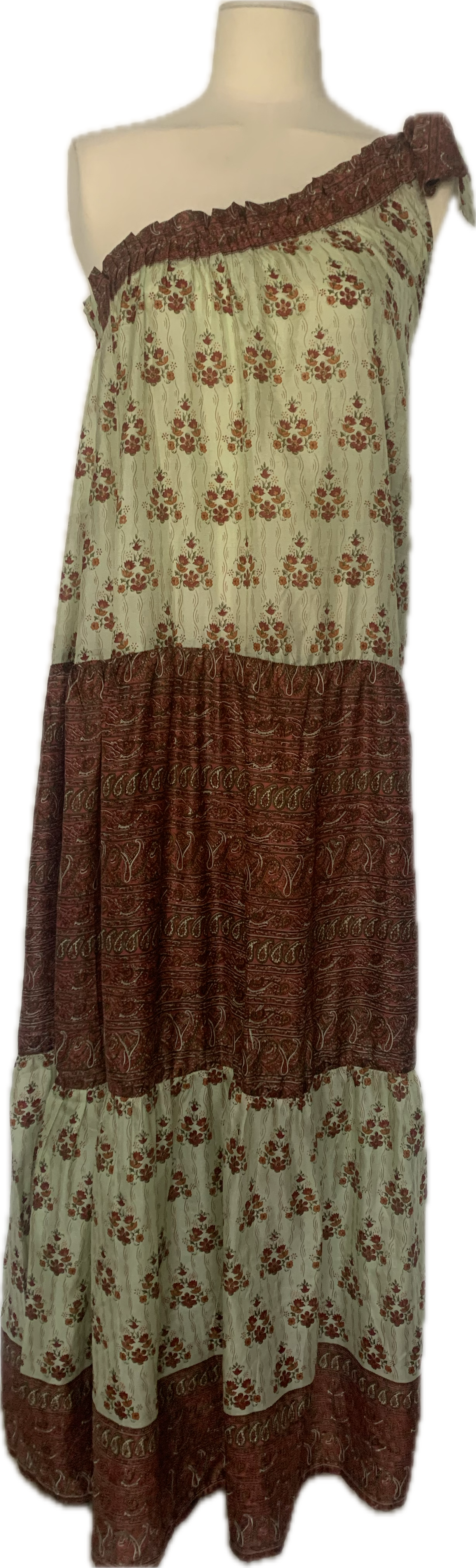 Robe longue nouée épaule Carla numéro 5