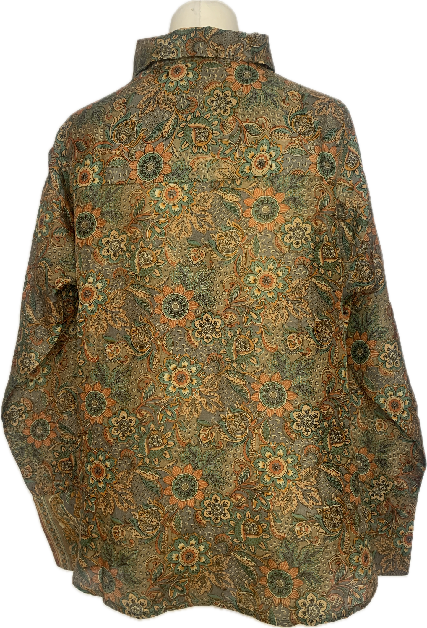Chemise mixte Kani en sari de soie vintage numéro 1211
