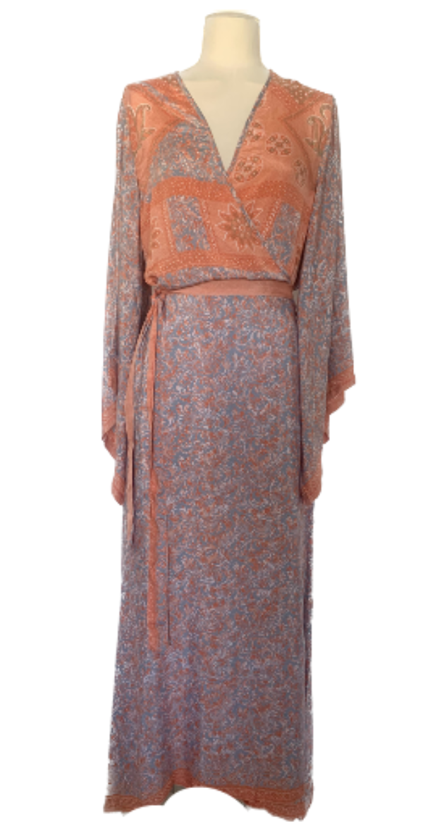 Robe-Kimono longue croisée manches pagode Vanilla numéro 10