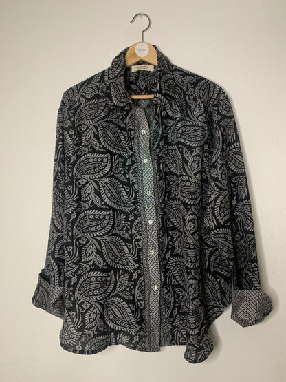 Chemise mixte Kani en sari de soie vintage numéro 1215